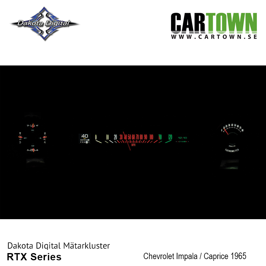 Mätarkluster Chevrolet 1965 Impala / Caprice RTX/MTX - 7