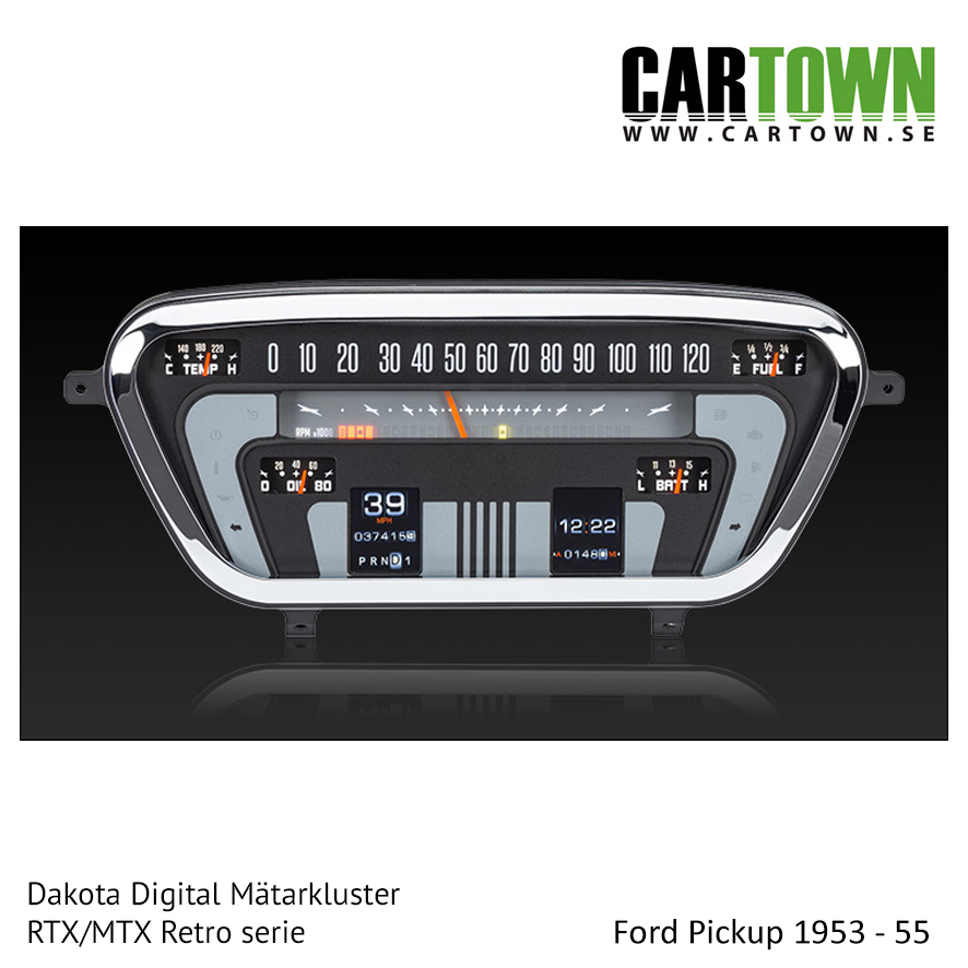 Mätarkluster Ford 1953-55 Pickup RTX/MTX - 6