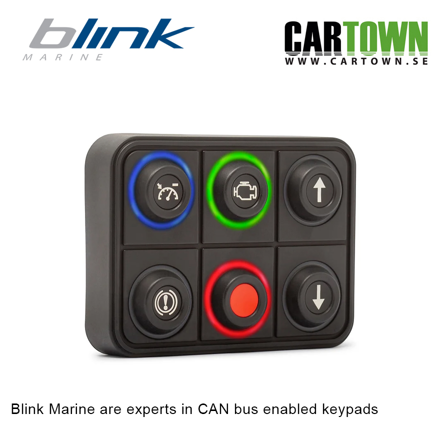 CAN-Bus Knappsats _6-knappar Blink Marine