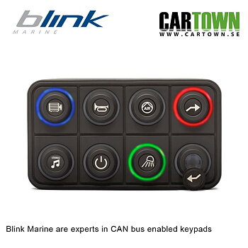CAN-Bus Knappsats _8-knappar Blink Marine