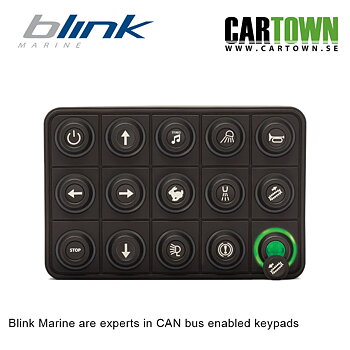 CAN-Bus Knappsats 15-knappar Blink Marine