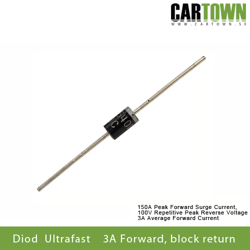 UltraFast diode 3A Förhindrar backström