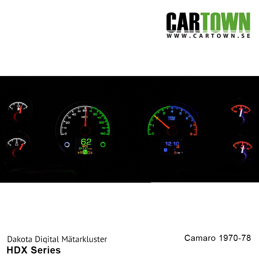 Mätarkluster Chevrolet 1970- 81 Camaro HDX/MDX - 7