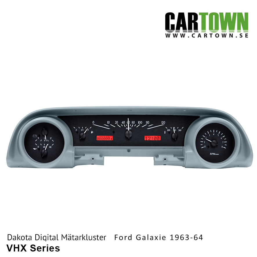 Mätarkluster Ford 1963-64 Galaxie VHX/MHX - 4