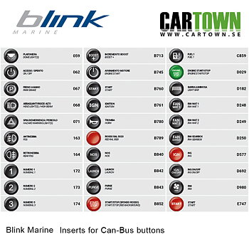 Ikoner till Blink Marine CAN-Bus knappsatser