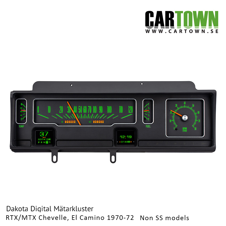 Mätarkluster Chevrolet 1970- 72 Chevelle, Camino Ej SS RTX/MTX - 4