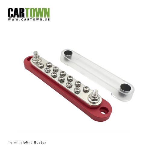 Kopplingsplint BusBar 12, Röd - 2