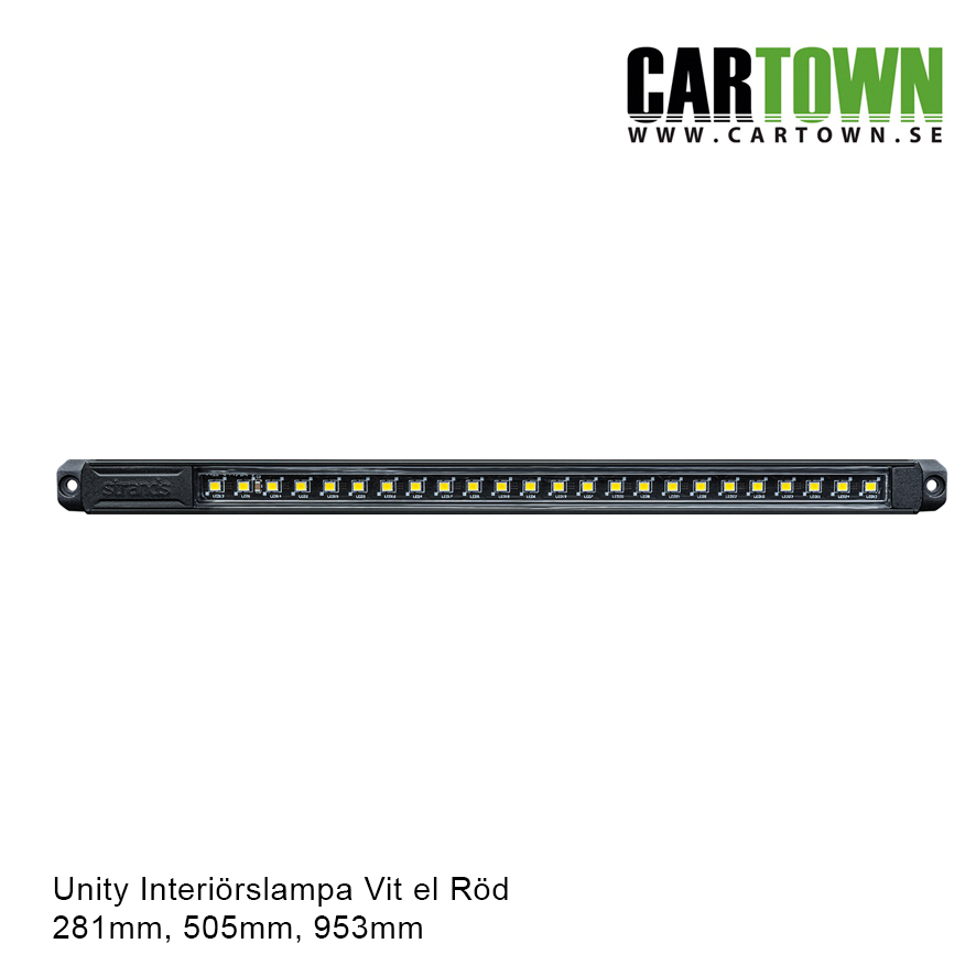 Interiörslampa LED 953mm Vit eller Röd - 2