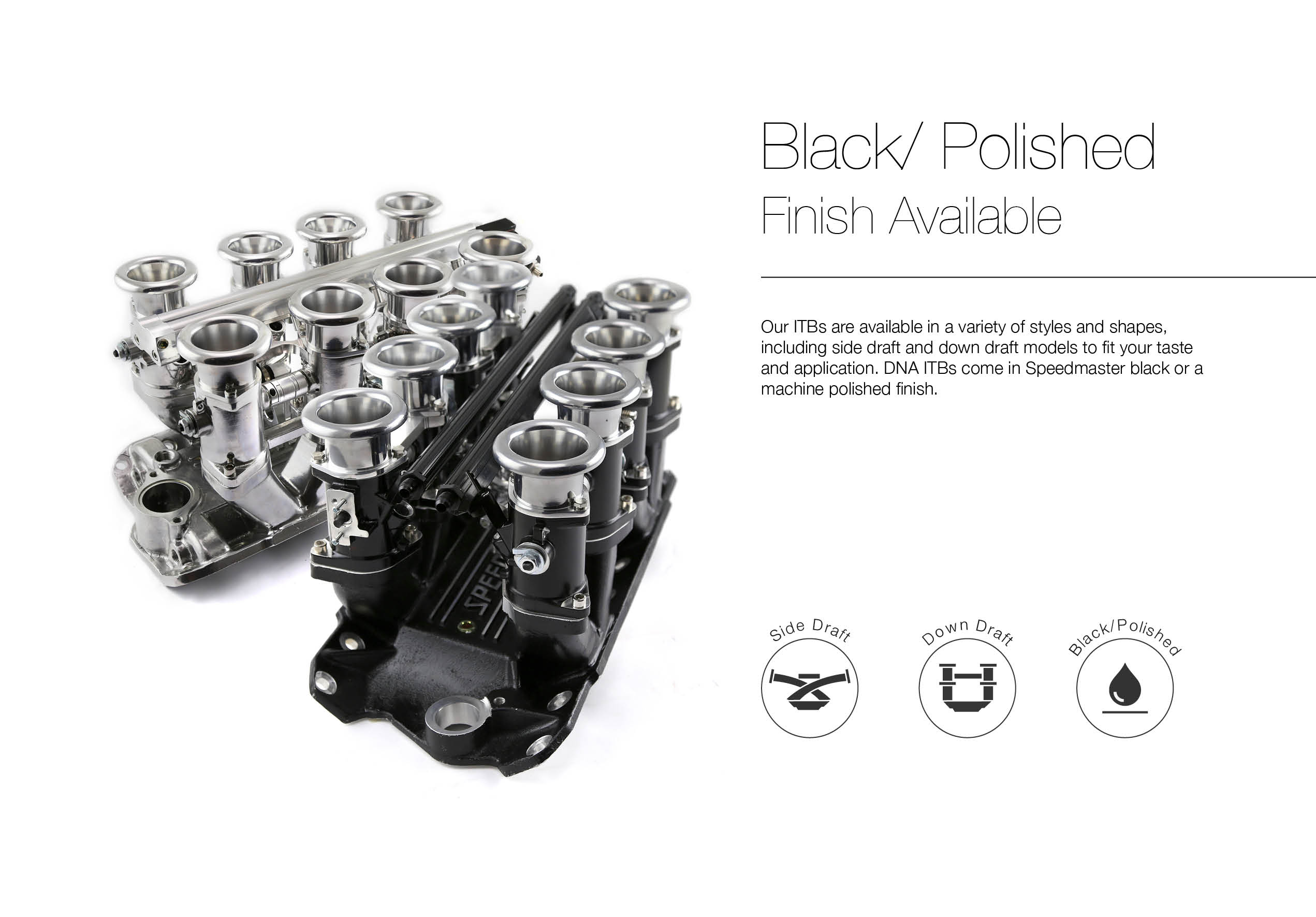 Chevy BBC 454 Downdraft 8 Stack EFI Intake Manifold System Complete Satin - 5