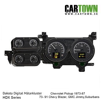 Mätarkluster Chevrolet 1973-87 Pickup HDX/MDX