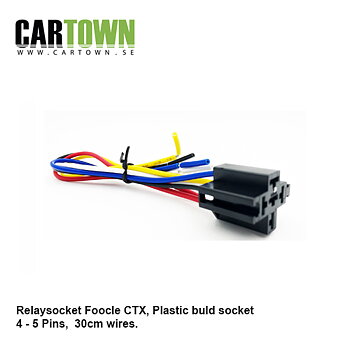 Reläsockel 4 - 5 pin 30cm Foocle CTX