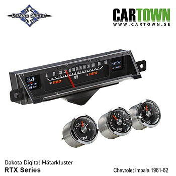 Mätarkluster Chevrolet 1961-62 Impala RTX/MTX