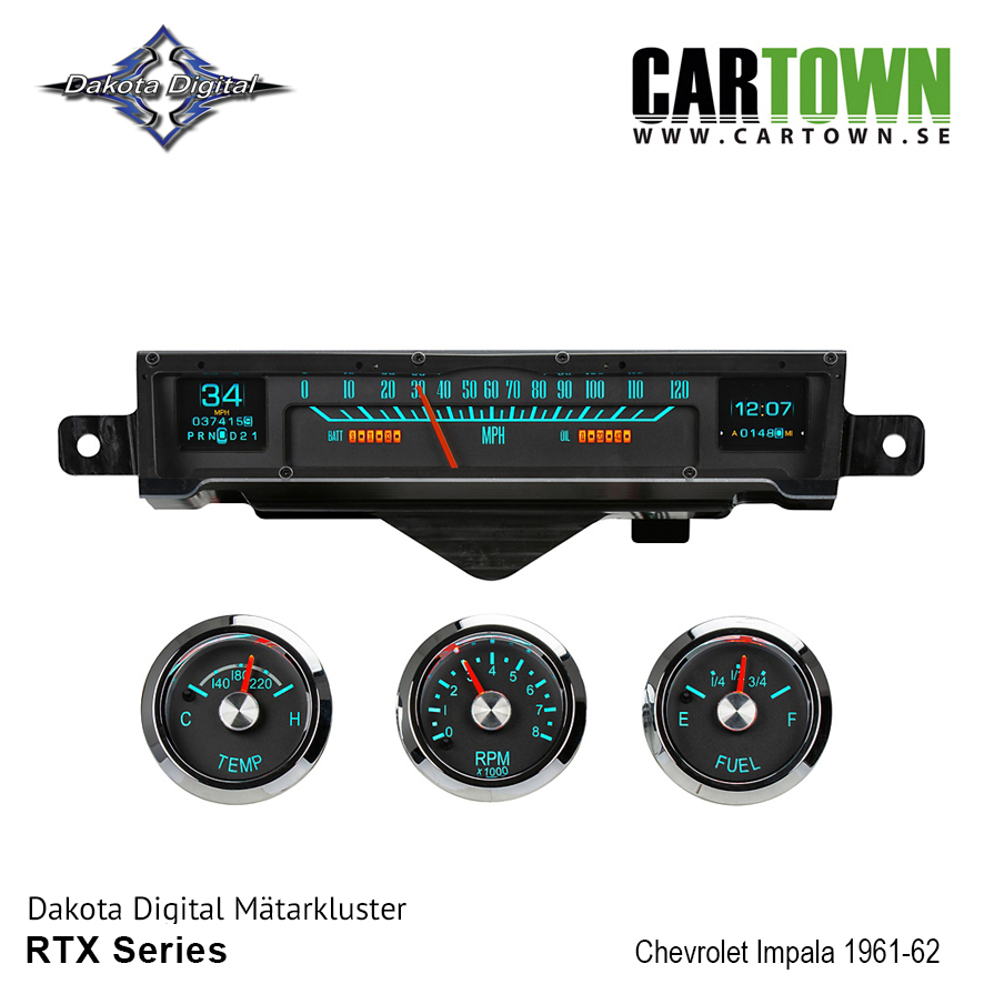 Mätarkluster Chevrolet 1961-62 Impala RTX/MTX - 2