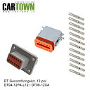 DT-firewall mounted, 12-pol Black