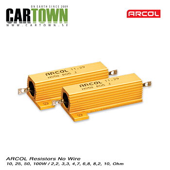 Motstånd Arcol 100W 6,8ohm (2st) Sladd
