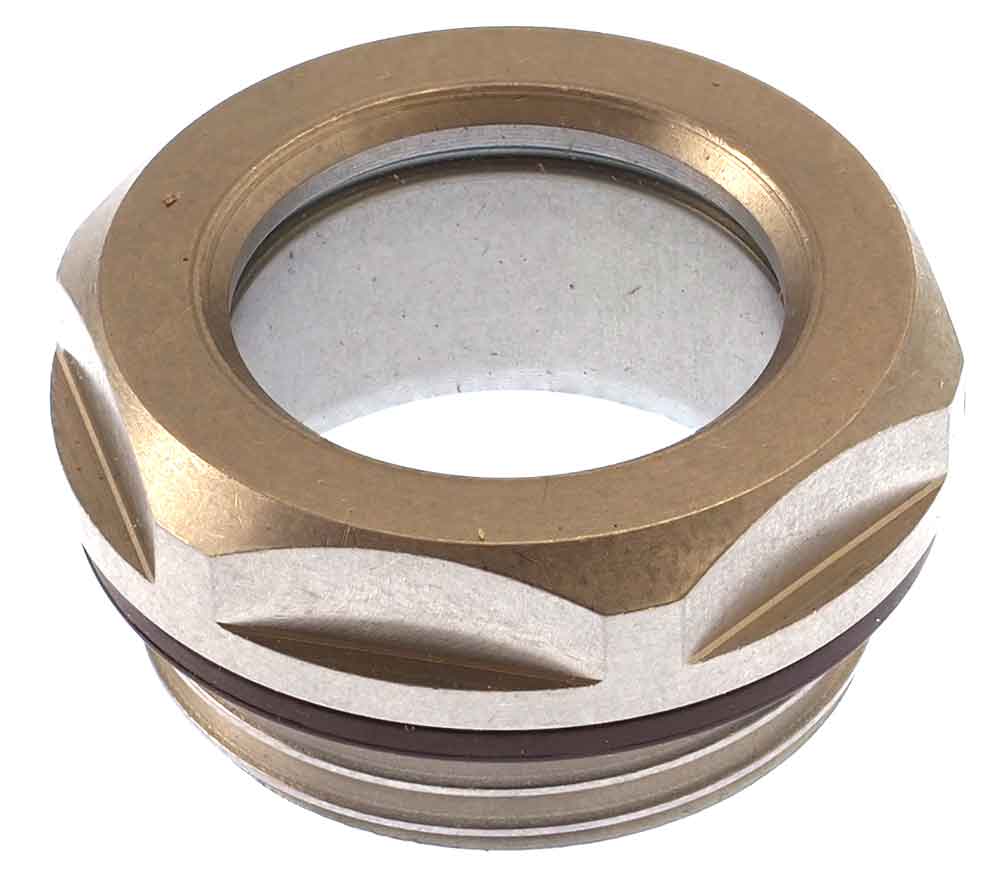Siktglas 3/8" Rostfritt, bromsvätska mm - 2