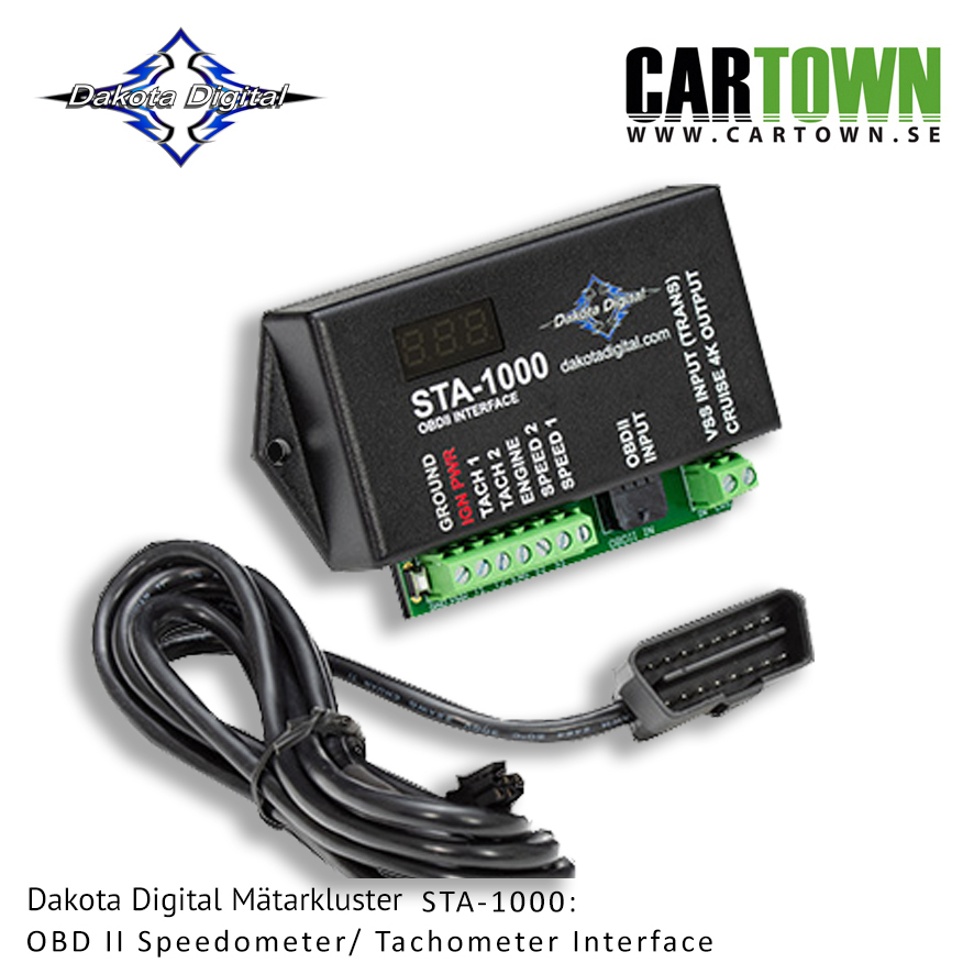 Mätarkluster OBD II Speedometer and Tachometer Interface
