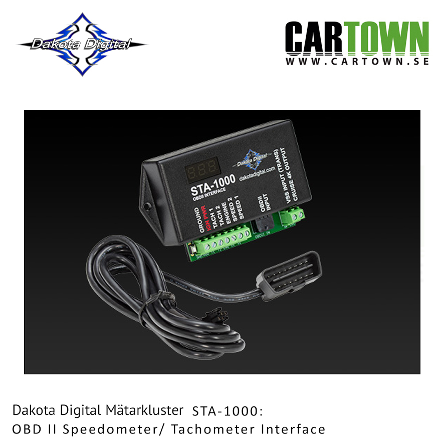 Mätarkluster OBD II Speedometer and Tachometer Interface - 2
