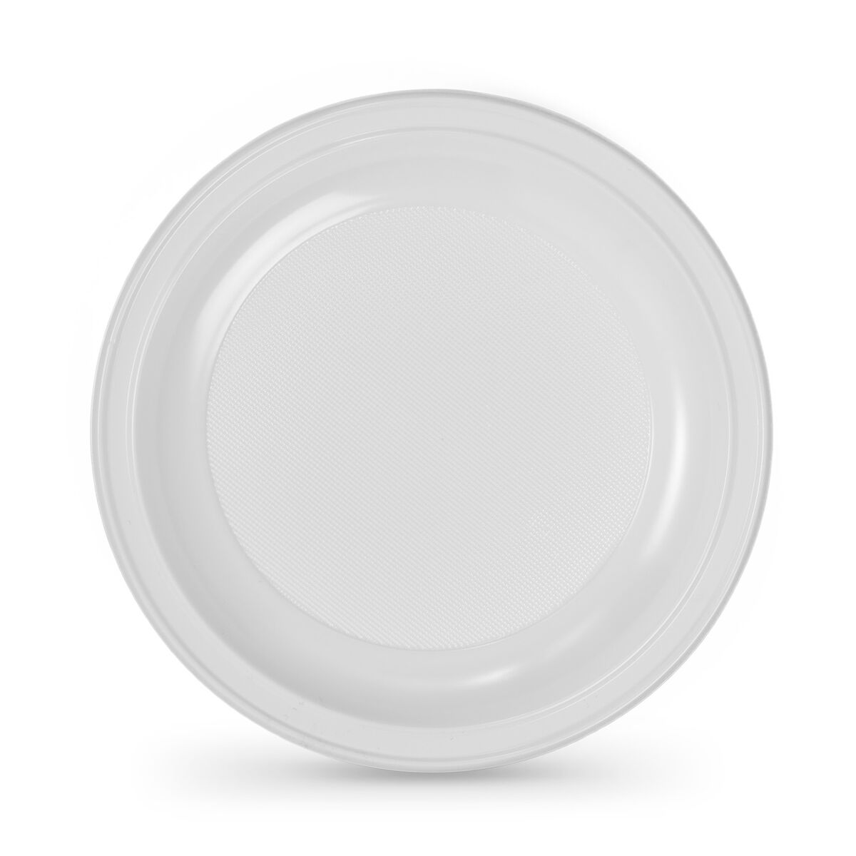 Set med återanvändbara tallrikar Algon Rund Vit 22 x 22 x 1,5 cm Plast 100 antal