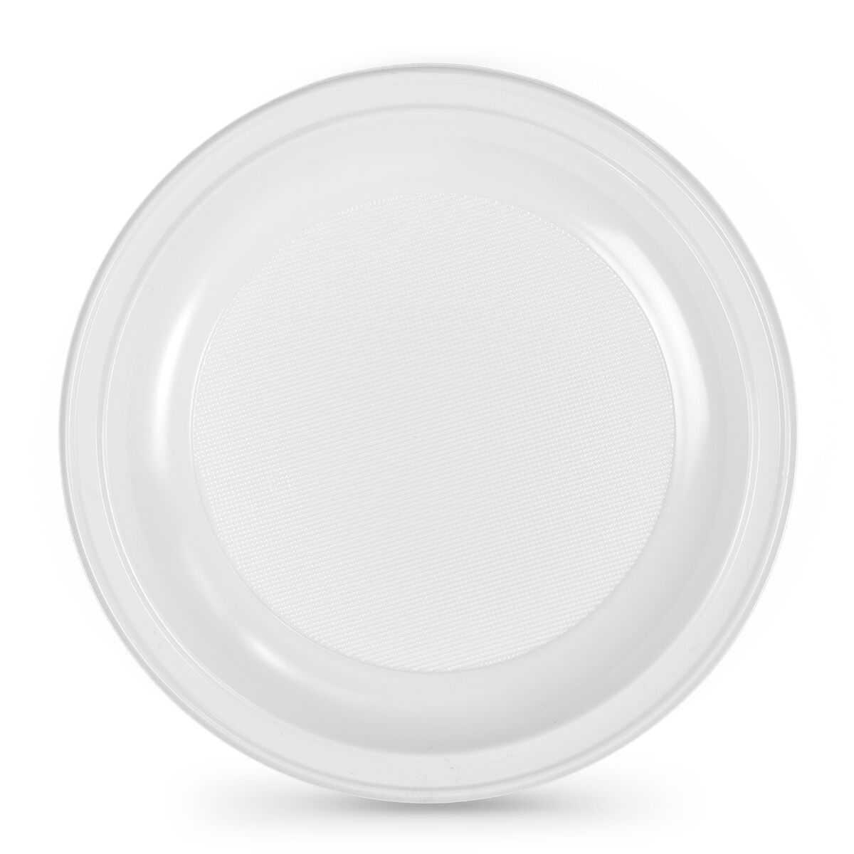 Set med återanvändbara tallrikar Algon Rund Vit Plast 25 cm 5 antal