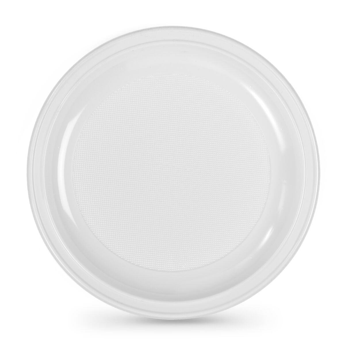 Set med återanvändbara tallrikar Algon Rund Vit 28 cm Plast 3 antal