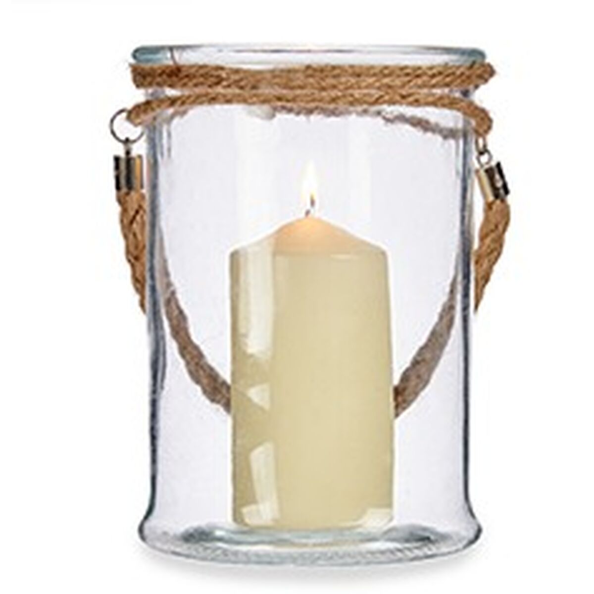 Ljusstakar Transparent Glas Sjögräs 14,5 x 21 x 14,5 cm (6 antal) - 2