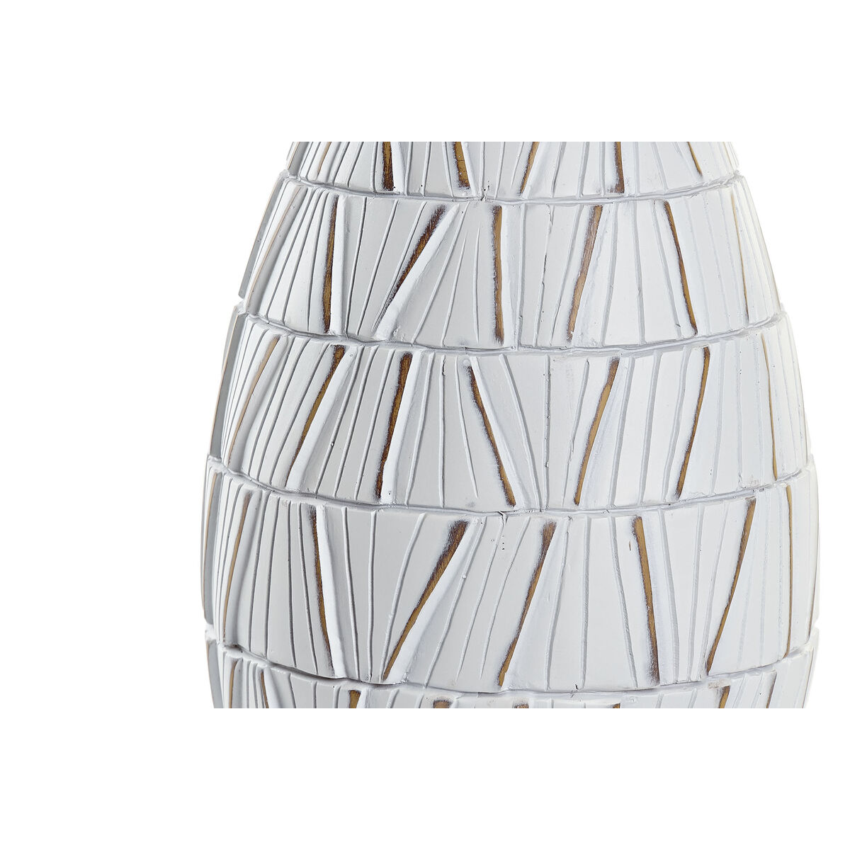Vas DKD Home Decor Vit Harts Modern (18 x 18 x 50 cm) - 2