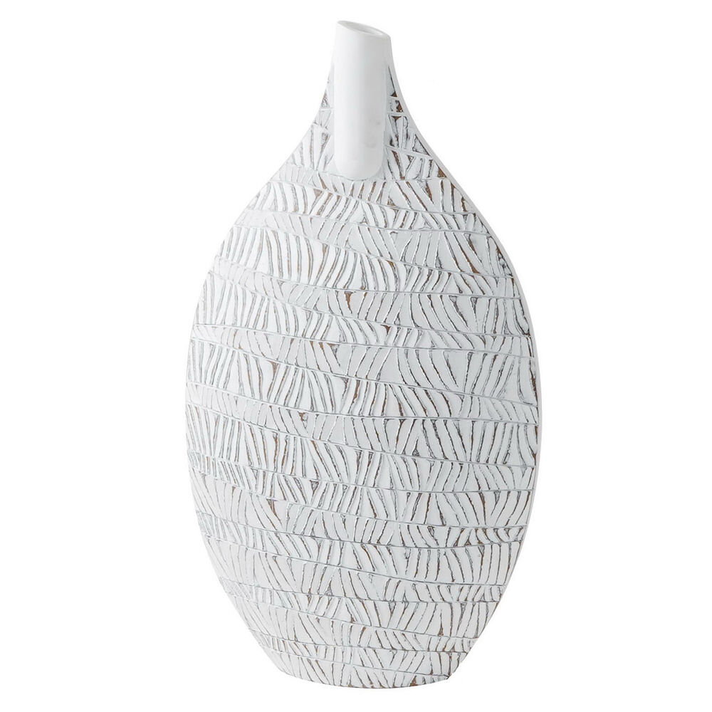 Vas DKD Home Decor Vit Harts Modern 32 x 13 x 57 cm