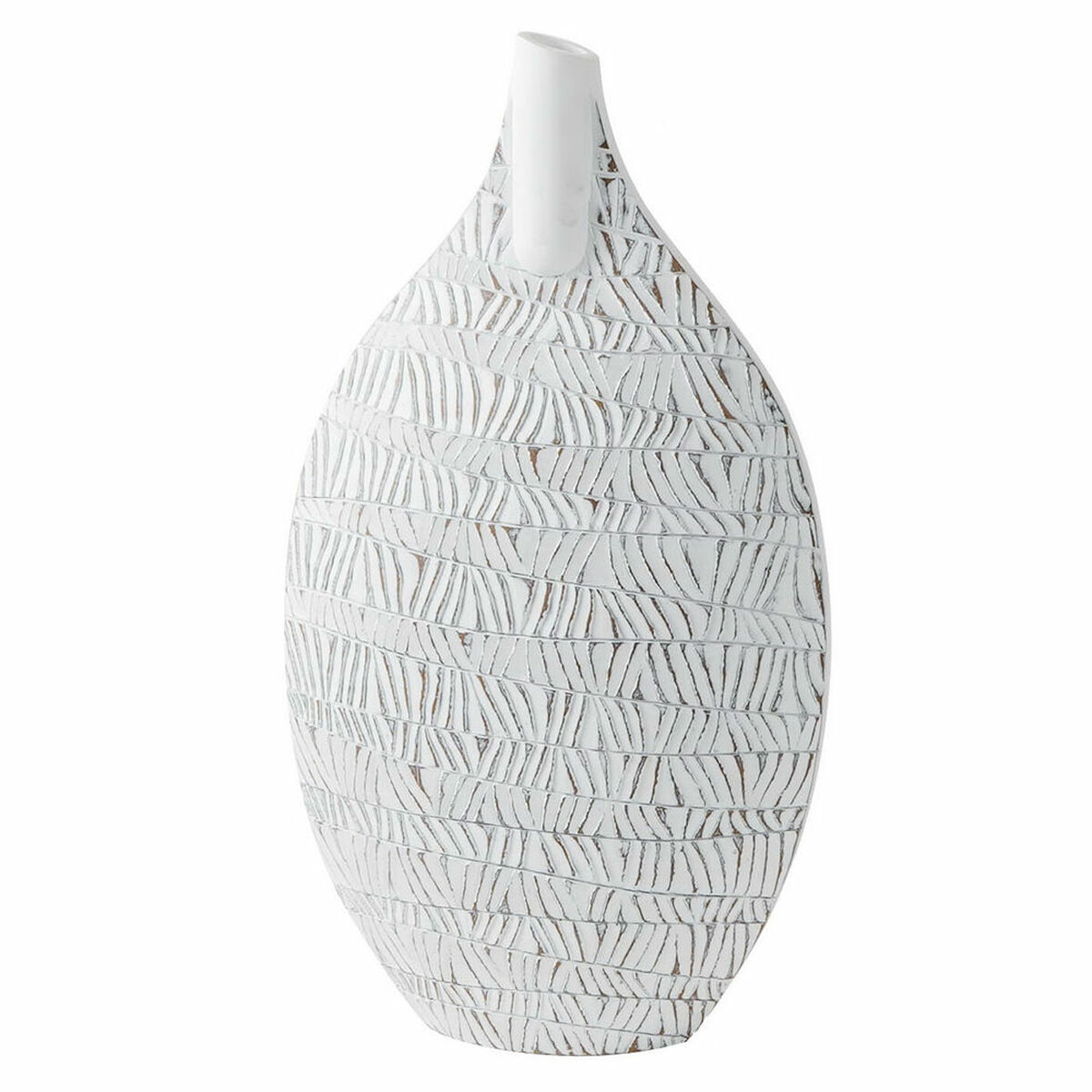 Vas DKD Home Decor Vit Harts Modern 32 x 13 x 57 cm - 2