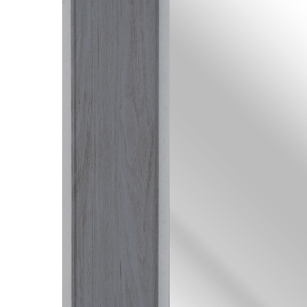 Väggspegel 66 x 2 x 86 cm Grå Trä Vit - 4