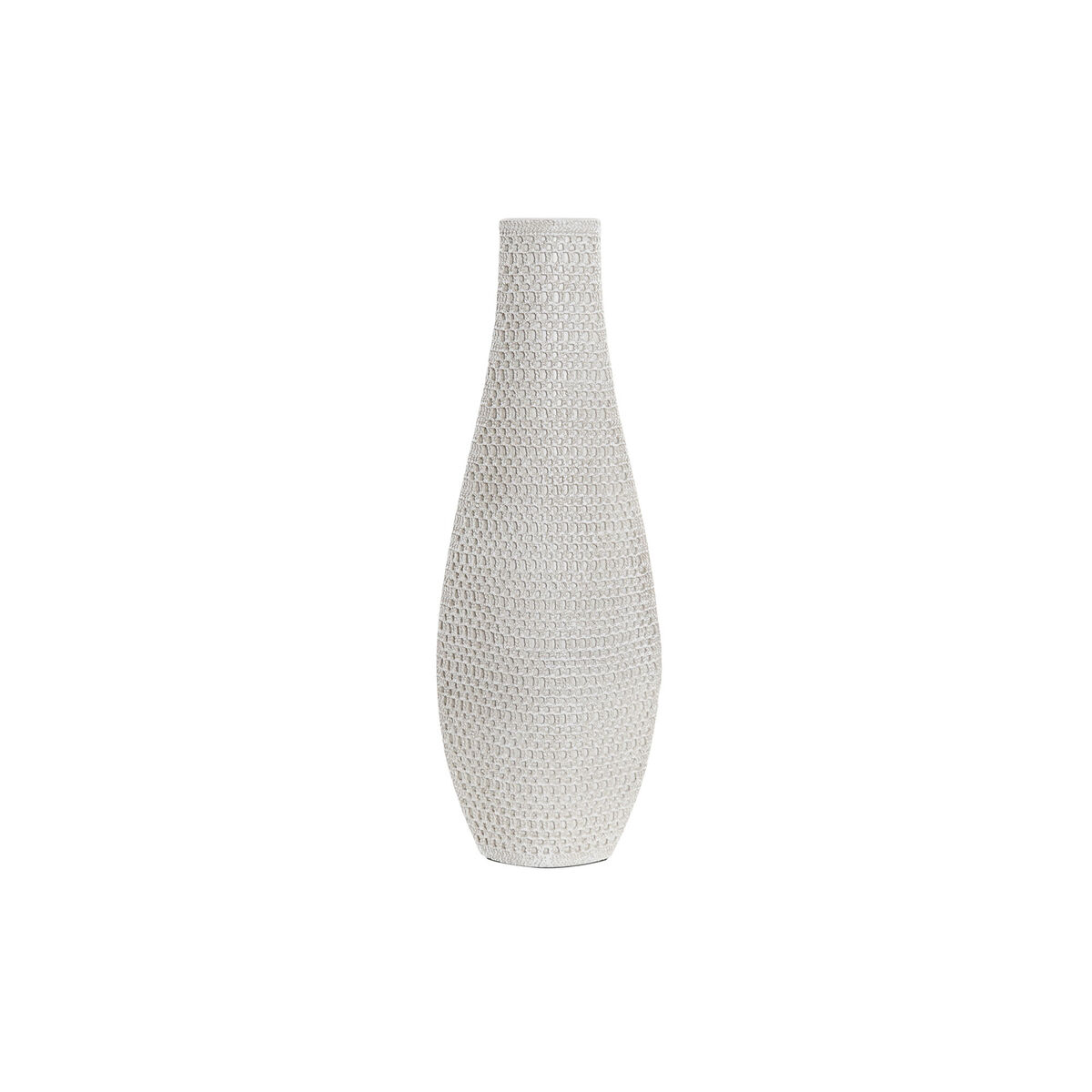 Vas DKD Home Decor 20 x 10 x 57 cm Vit Harts Modern - 4