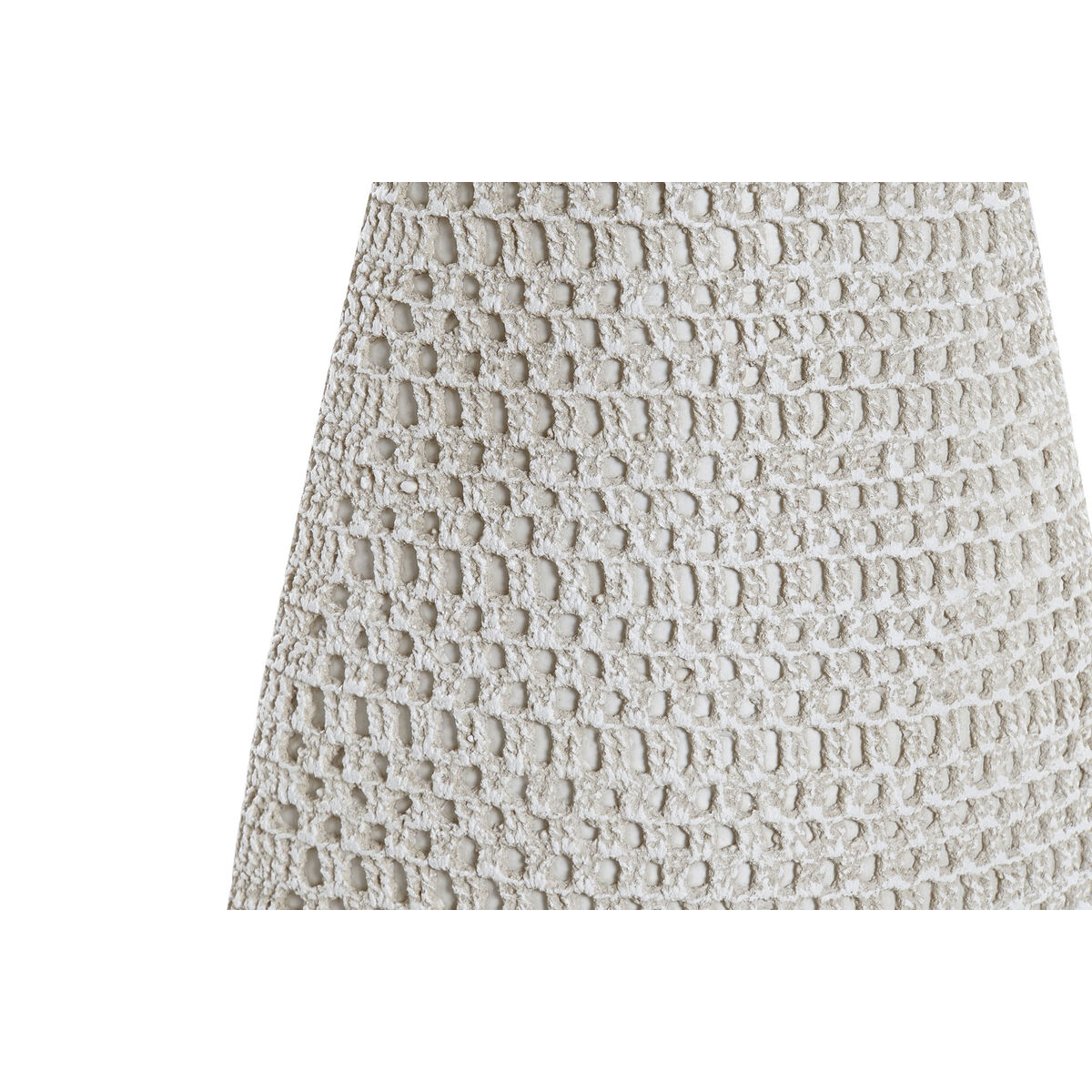 Vas DKD Home Decor 20 x 10 x 57 cm Vit Harts Modern - 2