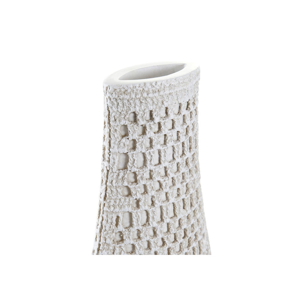 Vas DKD Home Decor Vit Harts Modern 14 x 7 x 37 cm - 3