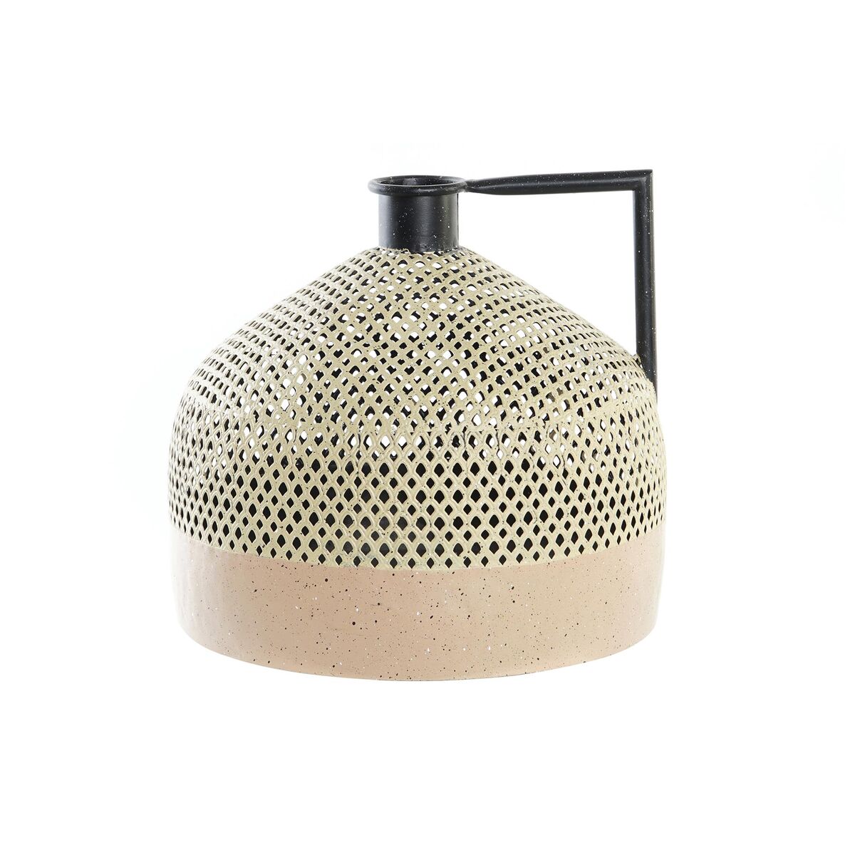 Vas DKD Home Decor 31 x 31 x 28 cm Svart Metall Brun - 4