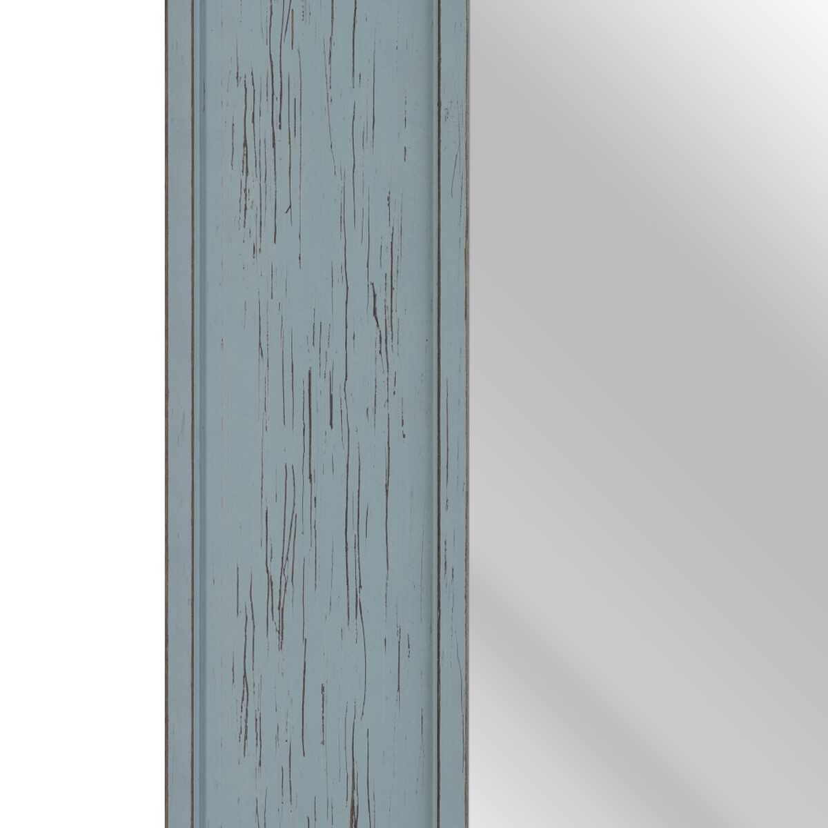 Väggspegel 66 x 2 x 86 cm Blå Trä - 4