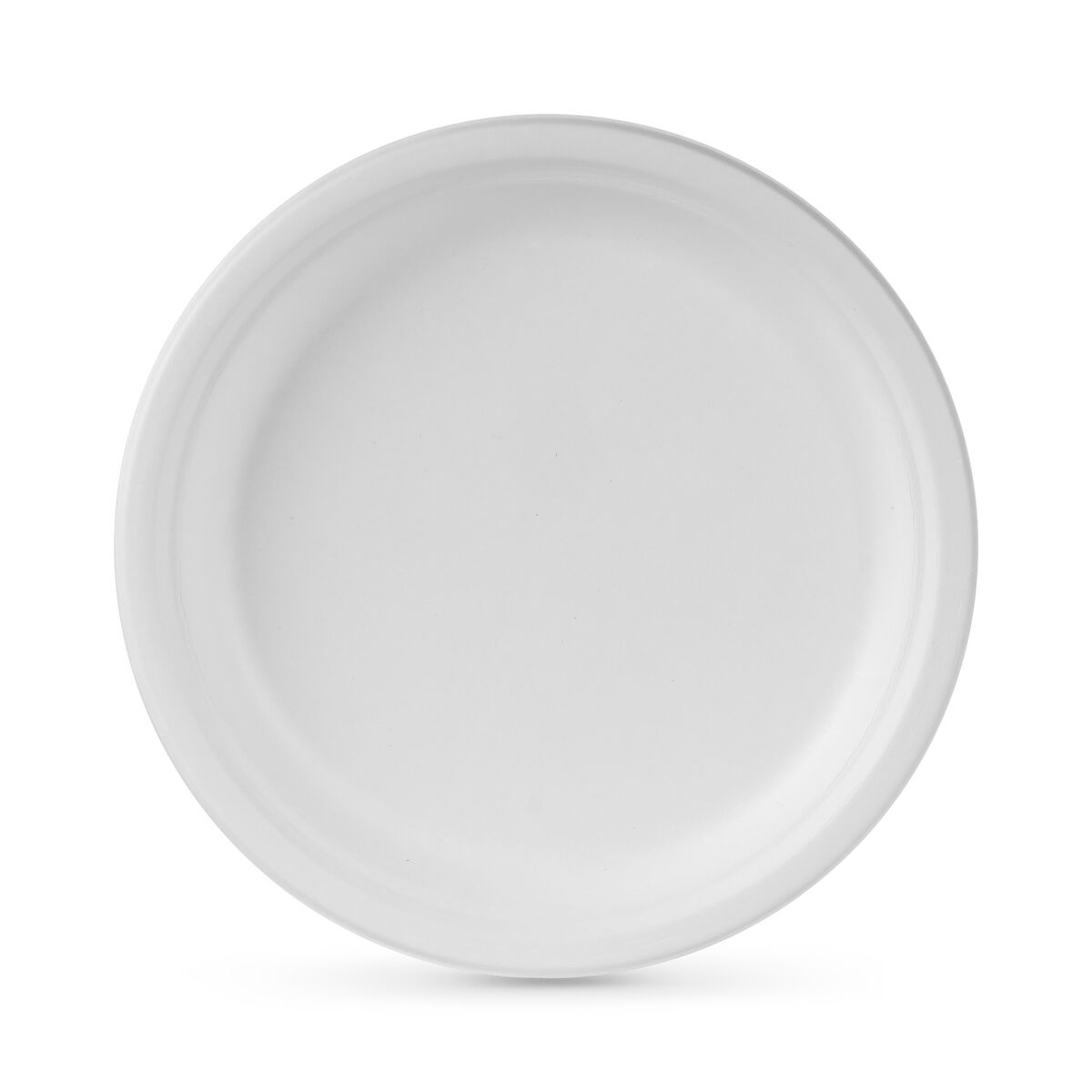 Tallriksset Algon Rund Vit Sockerrör Engångsanvändning 25 cm 5 antal