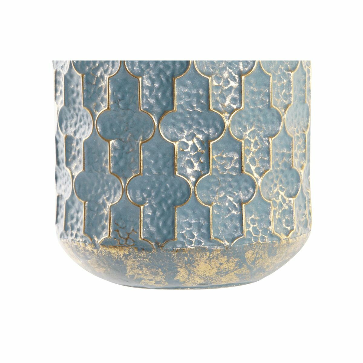 Vas DKD Home Decor Worn-out Blå Metall Arab (25 x 25 x 66 cm) - 2