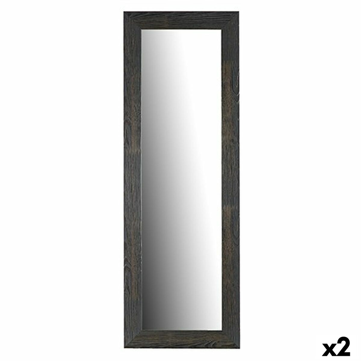 Väggspegel Brun Trä Glas 1,5 x 154,5 x 52,5 cm (2 antal)