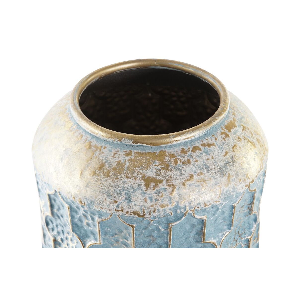 Vas DKD Home Decor Blå Gyllene Metall Arab (23 x 23 x 52 cm) - 5