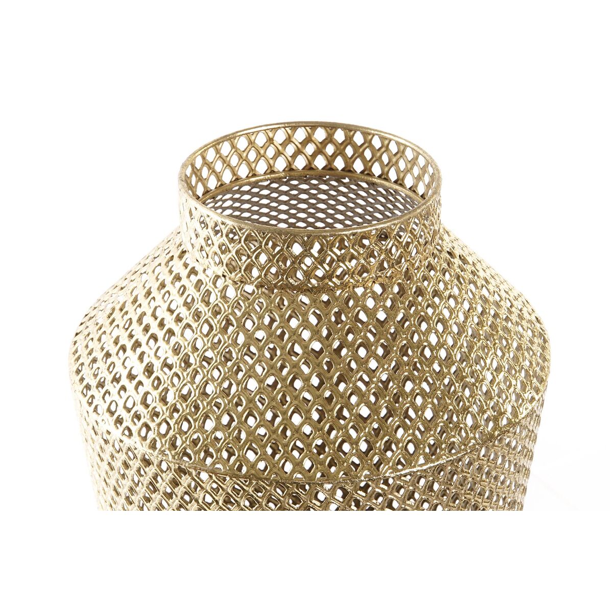 Vas DKD Home Decor Grå Gyllene Metall Modern 25 x 25 x 48 cm - 2