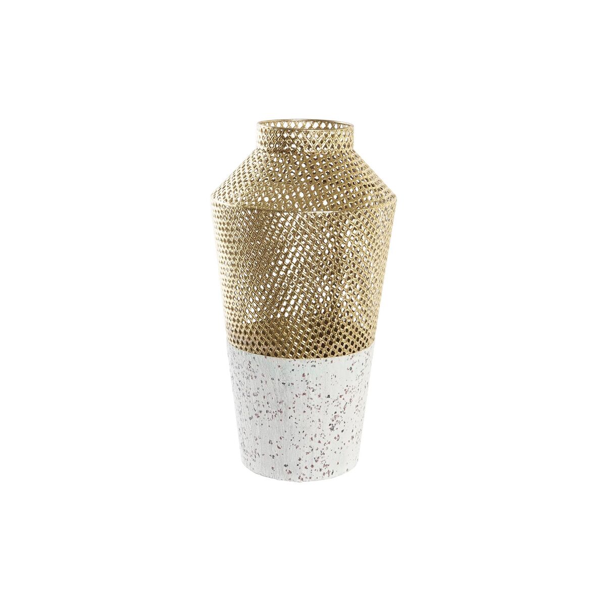 Vas DKD Home Decor Grå Gyllene Metall Modern 25 x 25 x 48 cm - 4
