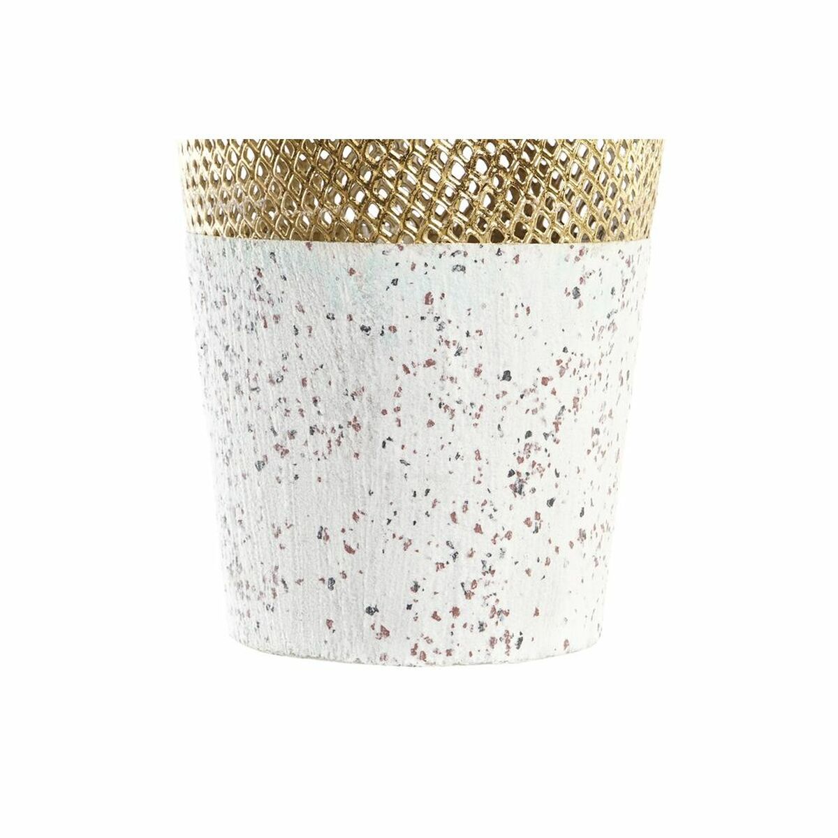 Vas DKD Home Decor Grå Gyllene Metall Modern 25 x 25 x 48 cm - 6