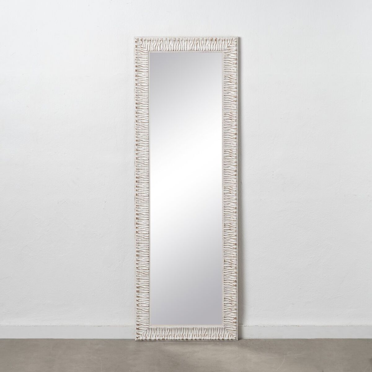 Väggspegel 53 x 2 x 154 cm Vit - 2