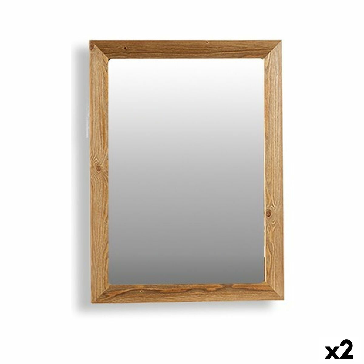 Väggspegel Canada Brun 60 x 80 x 2 cm (2 antal)