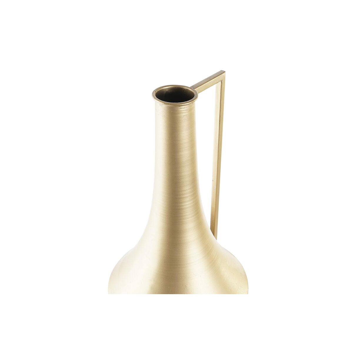 Vas DKD Home Decor Gyllene Metall Kräm Tropiskt Löv av en växt (21 x 21 x 71 cm) - 5