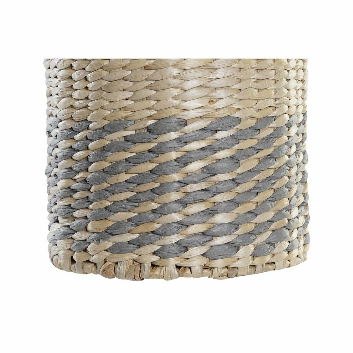 Vas DKD Home Decor Fibrer Naturell Grå (20 x 20 x 60 cm) - 6