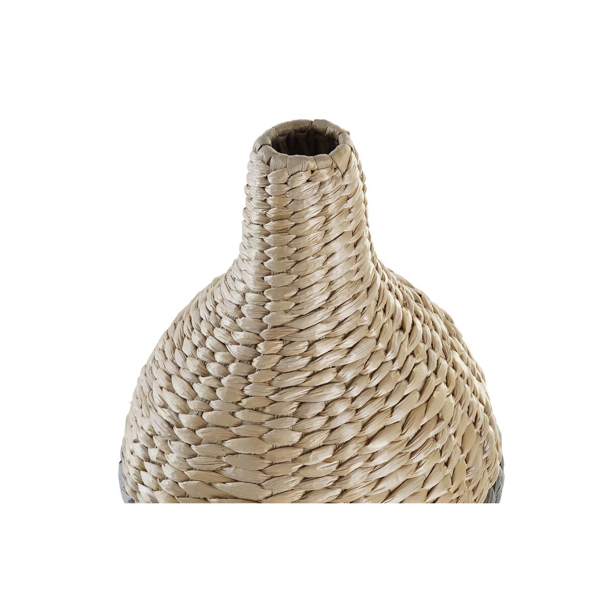 Vas DKD Home Decor Fibrer Naturell Grå (20 x 20 x 60 cm) - 5