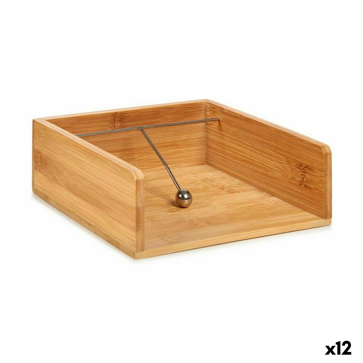 Servetthållare Brun Bambu 18,2 x 7 x 21,6 cm (12 antal)