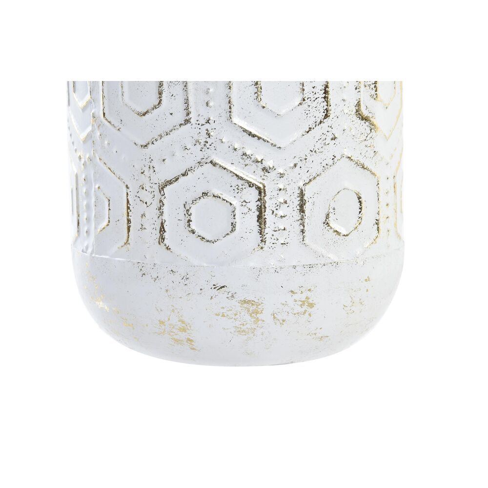 Vas DKD Home Decor Gyllene Metall Vit Orientalisk (17 x 17 x 66 cm) - 3