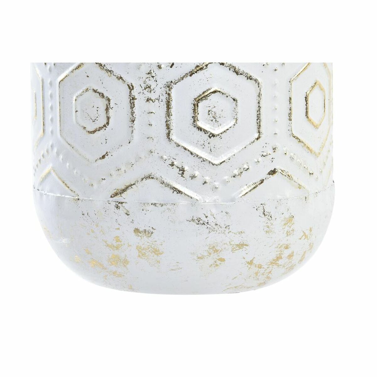 Vas DKD Home Decor Gyllene Metall Vit Orientalisk (17 x 17 x 56 cm) - 6